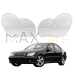 Комплект стъкла за фарове на Mercedes-Benz C class W203 (00-07), ляво и дясно