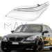Ляво стъкло за фар с вежди за BMW 5 E60 E61 facelift Dynamic drive, 2006-2010