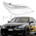 Дясно стъкло за фар с вежди за BMW 5 E60 E61 facelift Dynamic drive, 2006-2010
