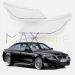 Комплект стъкла капаци за фарове за BMW 5 E60 E61, 2003-2010, ляво и дясно