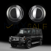Комплект стъкла / капаци за фарове за Mercedes-Benz G class G55 G500 G63 (07-18), ляво и дясно 