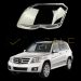 Ляво стъкло / капак за фар за Mercedes GLK X204 (07-12)