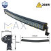 Мощен лед бар 288w с ИЗВИТ корпус 1300мм LED bar 12-24V 