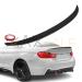 Лип спойлер за багажник M Performance style на BMW 4 серия F32 (2013-2020), черен гланц