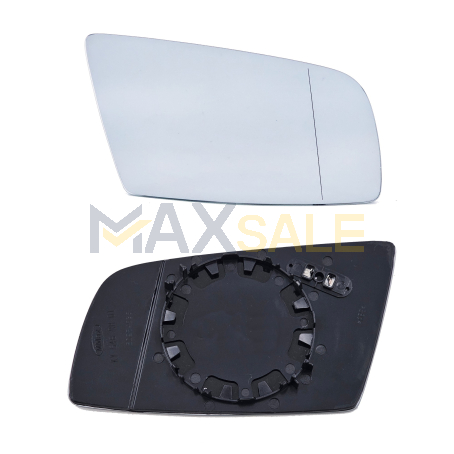 Дясно асферично стъкло за страничното огледало с подгрев на BMW 5 6 серия E60 E61 E63 E64 (2003-2010)