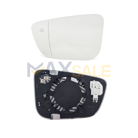 Ляво стъкло за страничното огледало с МЪРТВА ЗОНА на BMW 5 7 8 серия G11 G12 G30 G31 G32 (2016-2023)