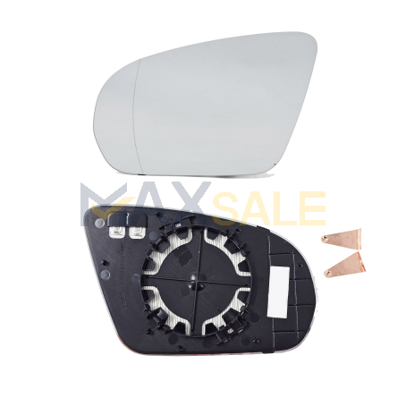 Дясно асферично стъкло за странично огледало на Mercedes C E S GLA GLB GLC class W205 W213 W222 X253 (2013-2015)