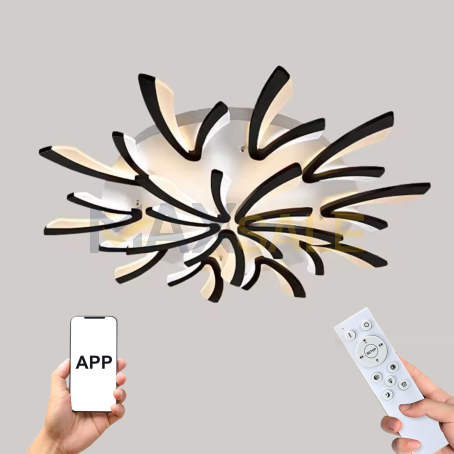 Дизайнерски LED Абажур с Дистанционно и APP Управление 