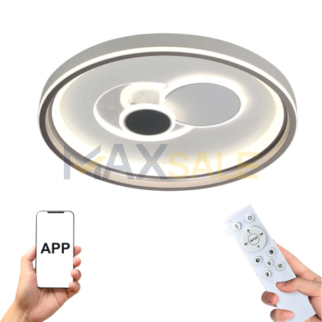 Смарт LED Абажур с APP и дистанционно управление с модерен кръгъл дизайн
