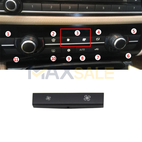 Капаче / копче на климатик за BMW 5 6 7 серия X5 X6 F10 F01 F02 F06 F07 F15 F16