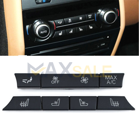 Комплект 7 броя копчета за 4 зонов климатроник за BMW 5 6 7 серия F01 F02 F10 F11 F12 F13 F06 F07