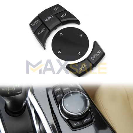 Бутони / копчета за CIC навигация Модел B за BMW 1 3 5 6 серия X1 X5 X6 Z4 E60 E61 E63 E70 E71 E81 E87 E90 E91 E89