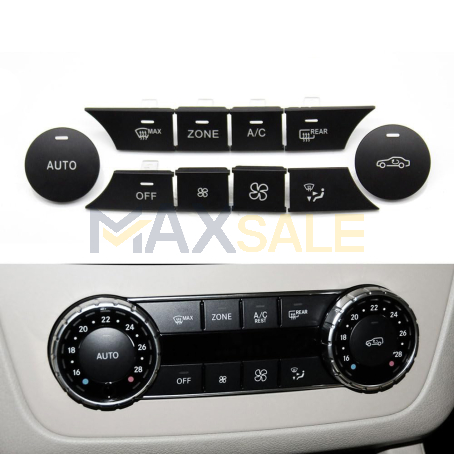 Комплект 10бр бутони за управление на климатик Модел A за Mercedes C class GLK W204 X204 (2007-2015)