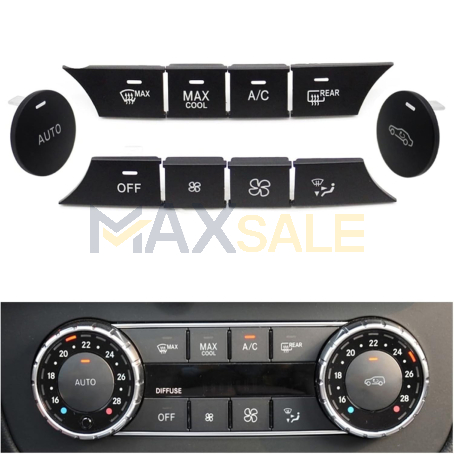 Комплект 8бр бутони за климатик Модел А за Mercedes ML GL GLE GLS W166 X166 W292 (2012-2019)
