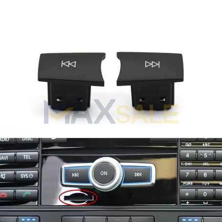 Бутони стрелки за CD / радио Модел B за Mercedes A B C CLA CLS E GL GLA GLK ML SLC SLK class (2009-2015)
