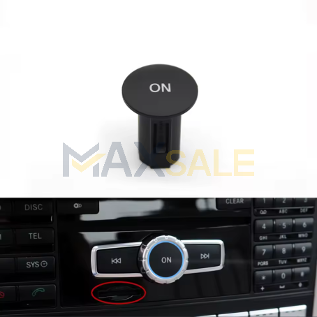 Бутон ON за CD / радио Модел B за Mercedes A B C CLA CLS E GL GLA GLK ML SLC SLK class (2009-2015)