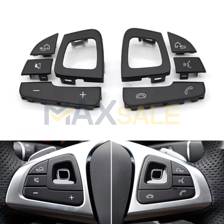 Бутони за волан на Mercedes E Class W213 W238 (2016-2018), Черно 
