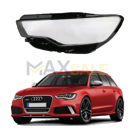 Ляво стъкло за фар Audi A6 C7 (12-14)