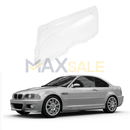 Ляво стъкло за фар за BMW 3 серия E46 2 врати, (98-02)