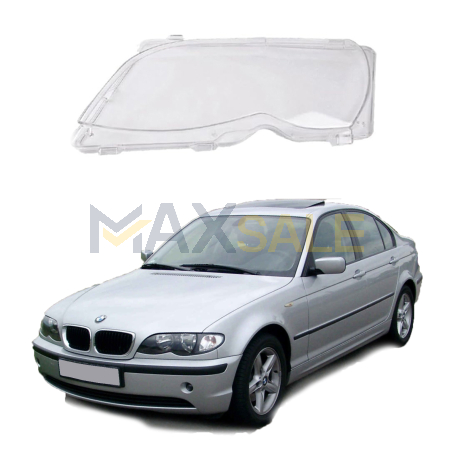 Ляво стъкло за фар на BMW 3 серия E46 Facelift (02-04)