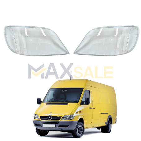 Комплект стъкла / капаци за фарове Mercedes Sprinter (01-03)