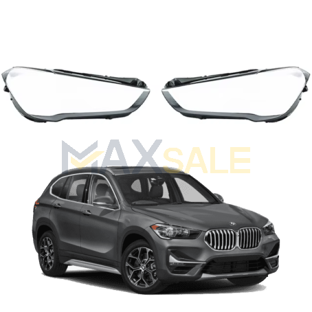 Комплект стъкла / капаци за фарове BMW X1 F48 F49 LCI (2020-2022), ляво и дясно 