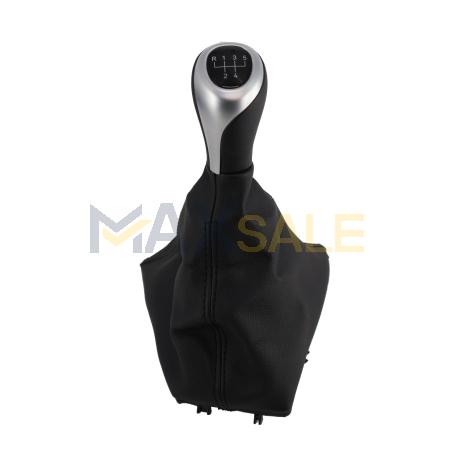 Топка за скоростен лост с маншон - 5 скорости, черно с хром за BMW F серия - DZ121