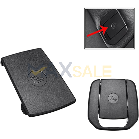 Черно капаче за isofix / изофикс за задна седалка на BMW 1 3 серия X1 F30 F31 F34 E90 E91 E84 E87 