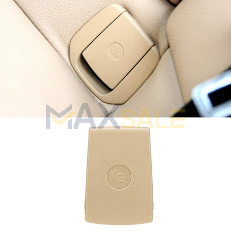Бежово капаче за isofix / изофикс за задна седалка на BMW 1 3 серия X1 F30 F31 F34 E90 E91 E84 E87 