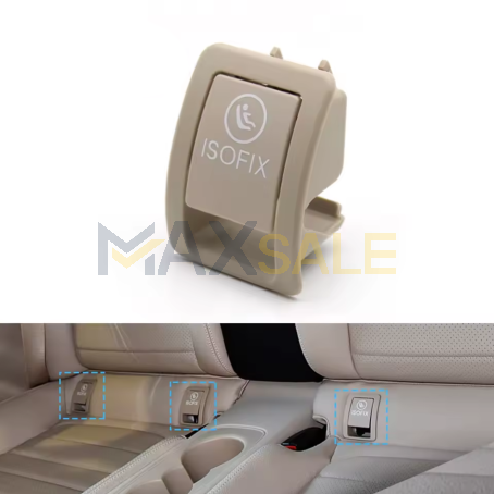 Черно капаче цяло за isofix / изофикс на Mercedes C class W205 (2014-2024)