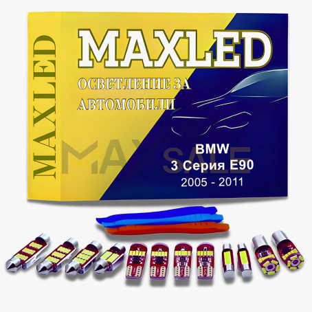 Интериорни LED крушки за осветление на BMW 3 серия E90 (2005-2011), Комплект 16бр.