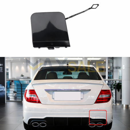 Капаче за куката на задната броня на Mercedes C class W204 facelift (12-14)