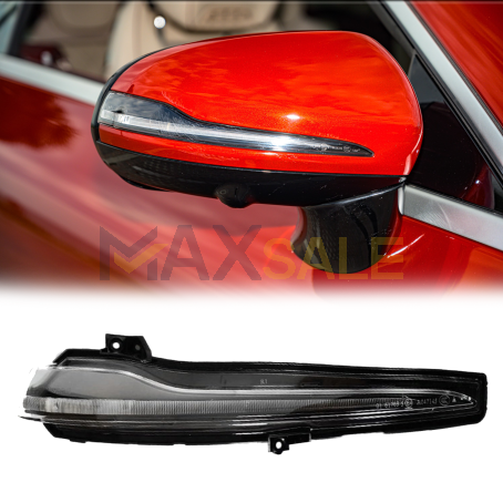 Мигач за дясно огледало за Mercedes C E S class GLC W205 W213 W222 X205 X253 с черна основа