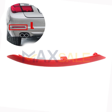 Светлоотразител за задна броня на BMW 7 серия F01 F02 (2008-2013), Ляв