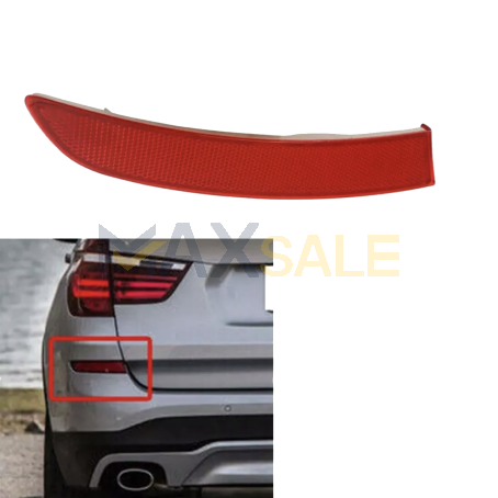 Светлоотразител / рефлектор за задна броня на BMW X3 F25 LCI / Facelift (2015-2017), Ляв
