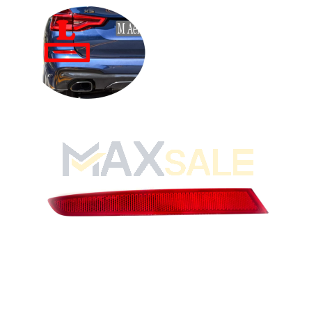 Светлоотразител / рефлектор за задна M броня на BMW X3 G01 (2018-2024), Ляв