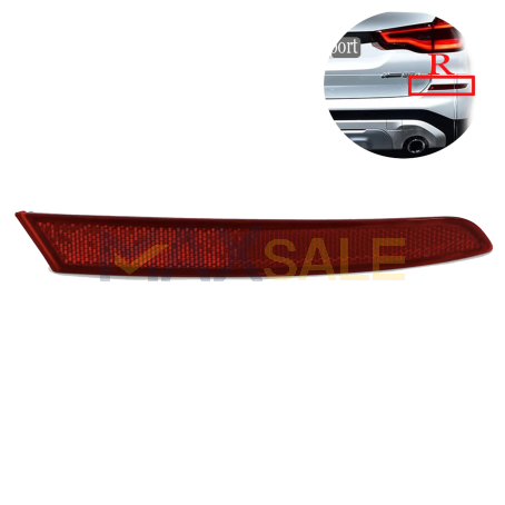 Светлоотразител / рефлектор за задна броня на BMW X3 G01 (2018-2024), Десен