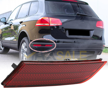 Рефлектор за задна броня за VW Touareg 7P Facelift (2014–2018), Ляв, къса част