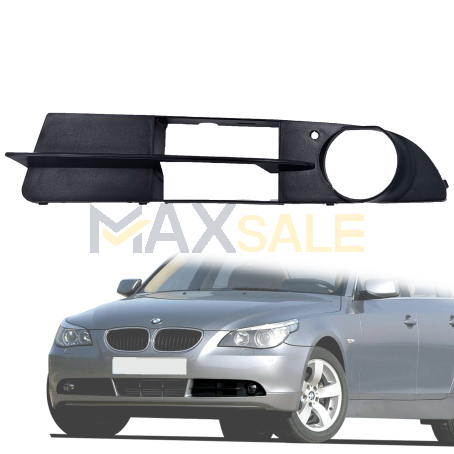 Решетка за ляв халоген в предна броня на BMW 5 серия E60 E61 (2003-2010)