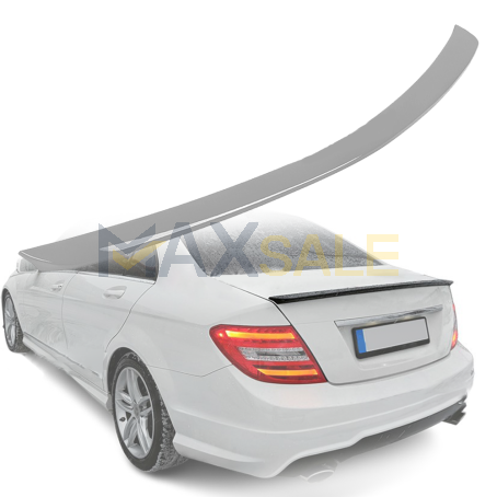 Лип спойлер за багажник на Mercedes C class W204 (2006-2014), подготвен за боядисване