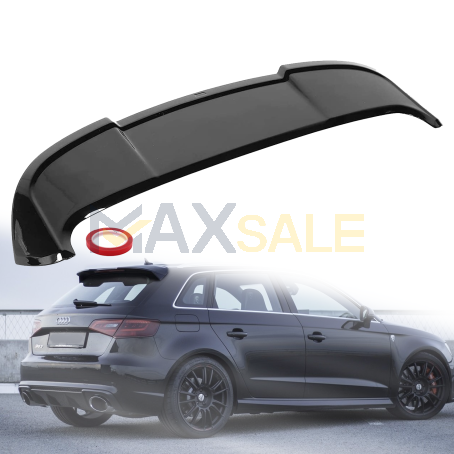 Заден спойлер за таван на Audi A3 8V HB style (2014-2020), черен гланц