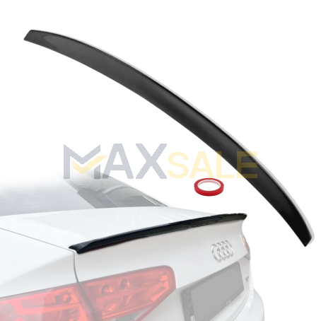 Заден спойлер зс багажник за Audi A4 B8 S Style (2009-2012), черен гланц