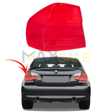 Външно стъкло за ляв стоп на BMW 3 серия E90 (2004-2007)
