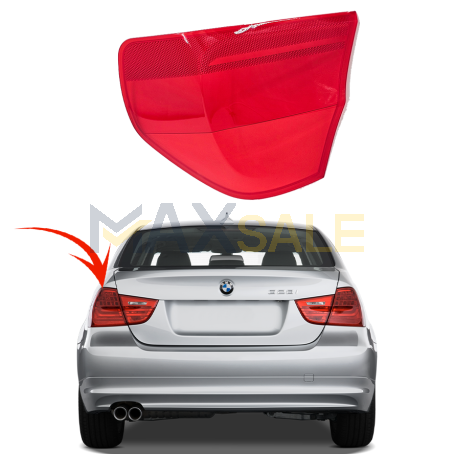 Външно стъкло за ляв стоп на BMW 3 серия E90 facelift / LCI (2008-2012)