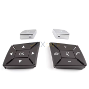 Бутони за волан за Mercedes W204 W212 W207 X204 W246 W218 W176 W172, Мока с хром