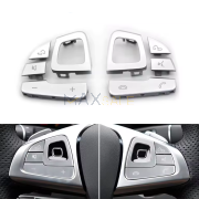 Бутони за волан на Mercedes E Class W213 W238 (2016-2018), Сребристо / сиво 