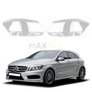 Комплект стъкла за фарове на Mercedes-Benz A class W176 (12-15), ляво и дясно 
