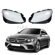 Комплект стъкла за фарове на Mercedes-Benz E class W213 W238 Coupe (2016-2019), ляво и дясно