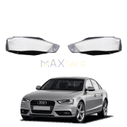 Комплект стъкла за фарове на Audi A4 B8 PA (12-15), ляво и дясно