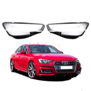 Комплект стъкла за фарове на Audi A4 B9 (16-18), ляво и дясно
